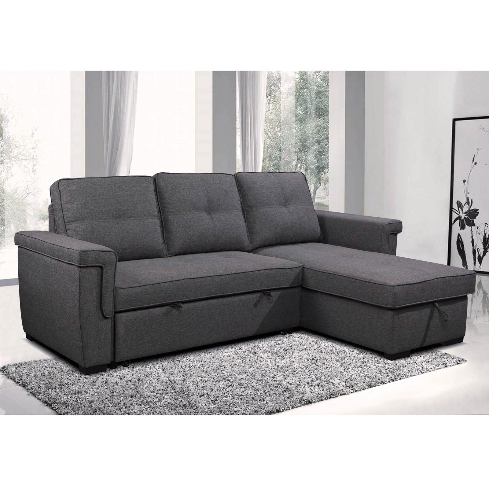 Rent to Own Amalfi 2 Piece Brody Storage Chaise Sofa Bed at